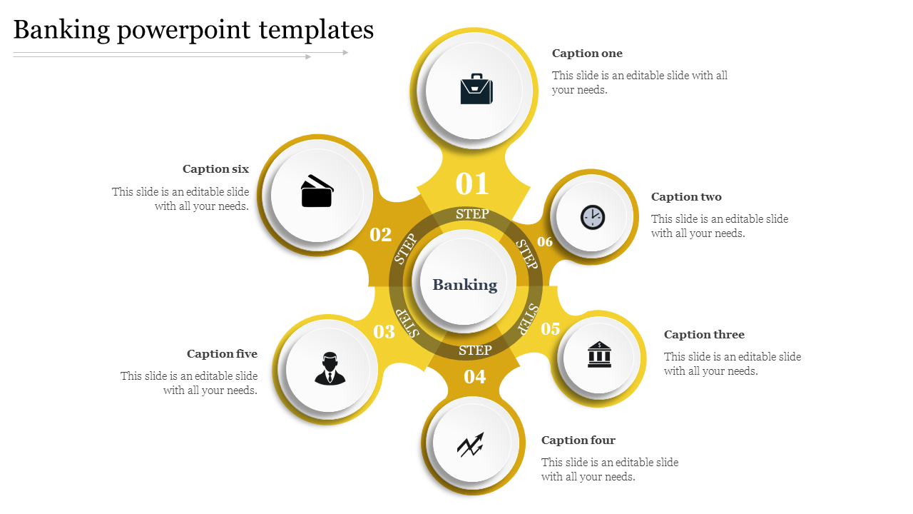 banking powerpoint templates-yellow